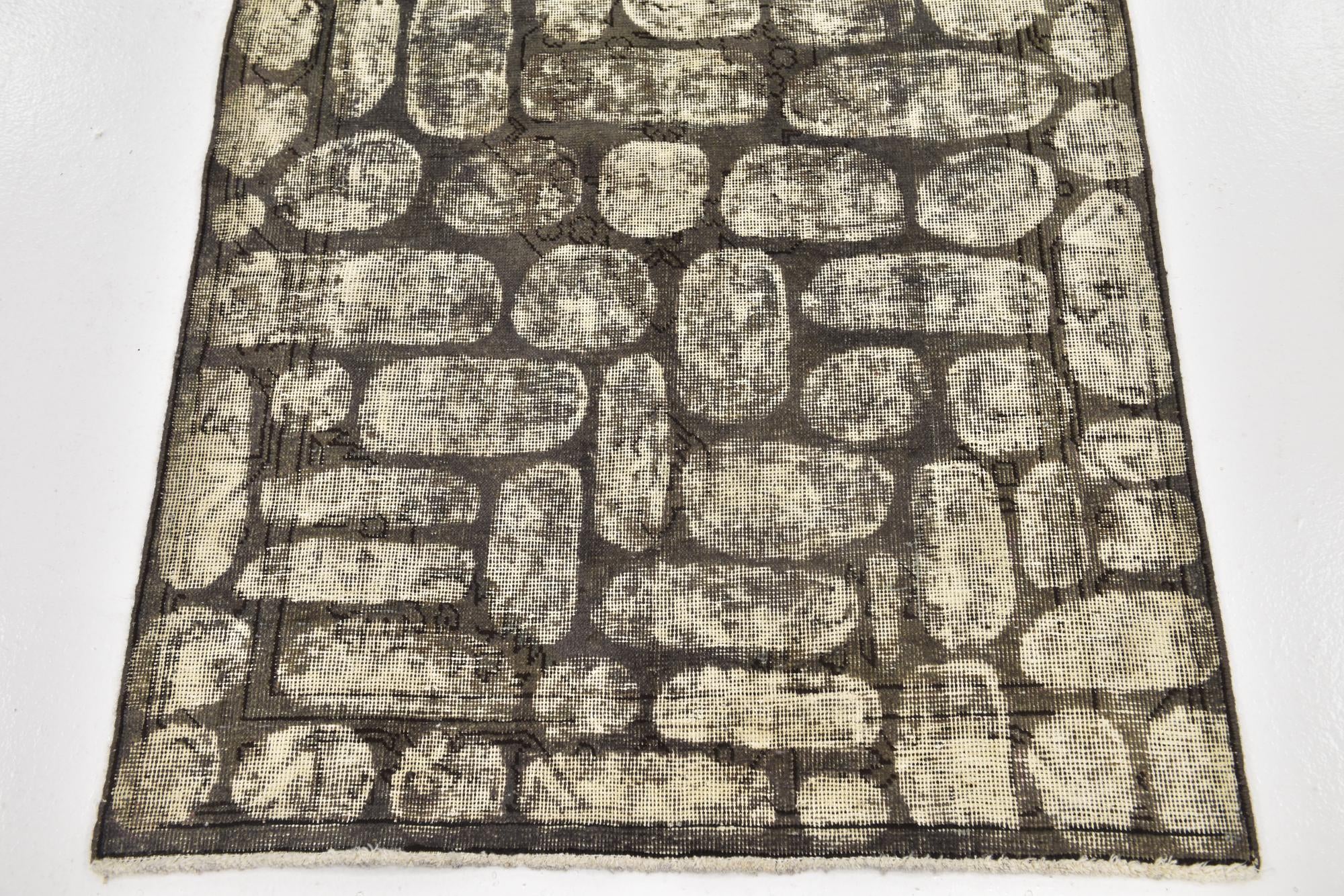 3' 2 x 4' 9 Hand Knotted Ultra Vintage Persian Wool Rug