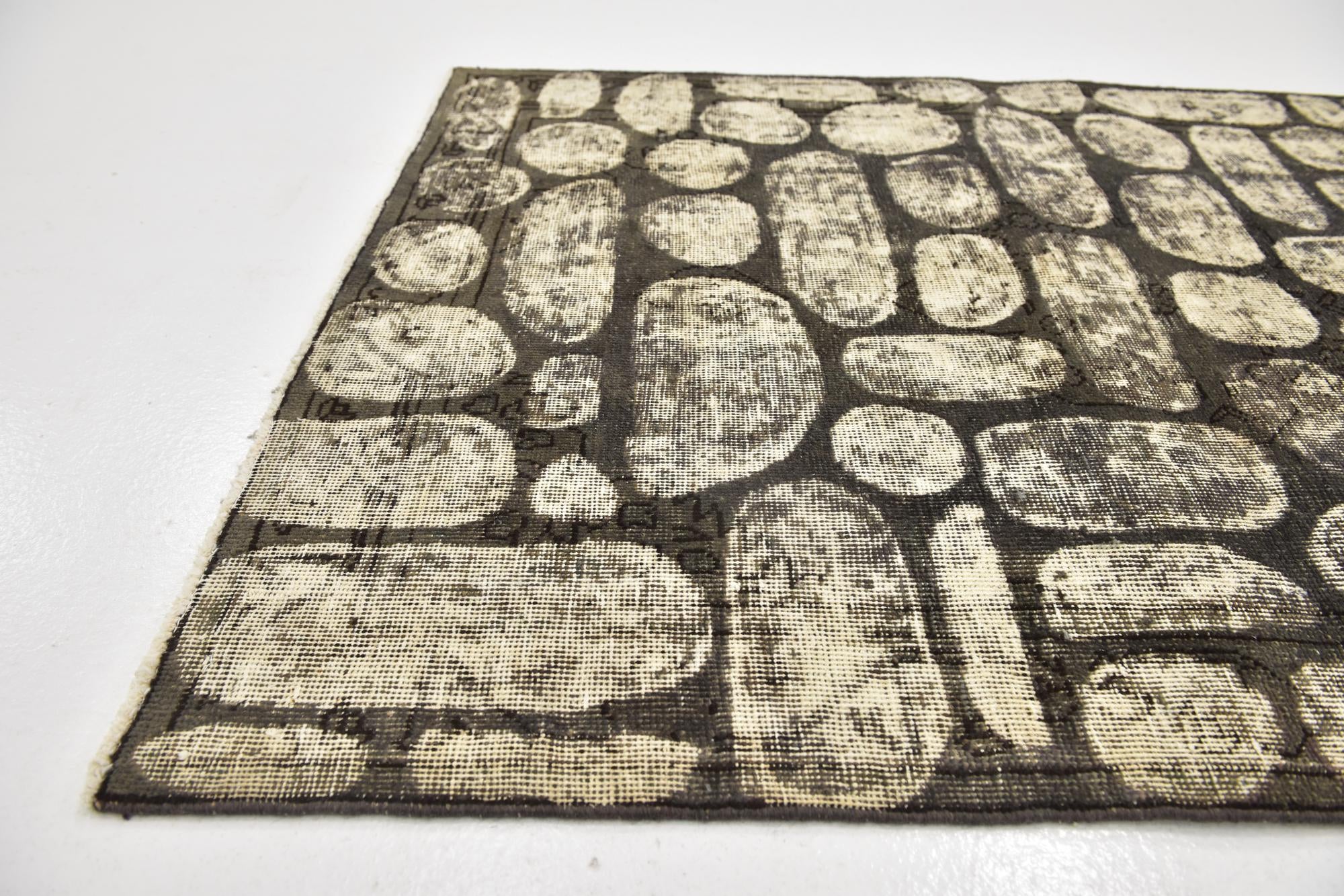 3' 2 x 4' 9 Hand Knotted Ultra Vintage Persian Wool Rug