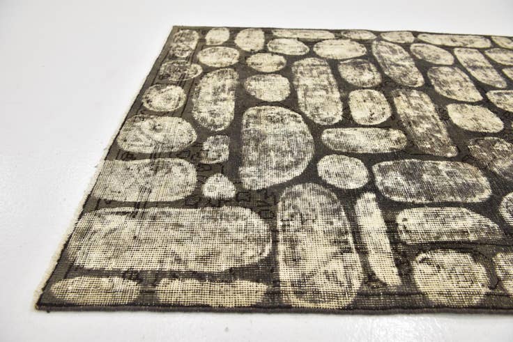 Detail image of 3' 2 x 4' 9 Hand Knotted Ultra Vintage Persian Wool Rug