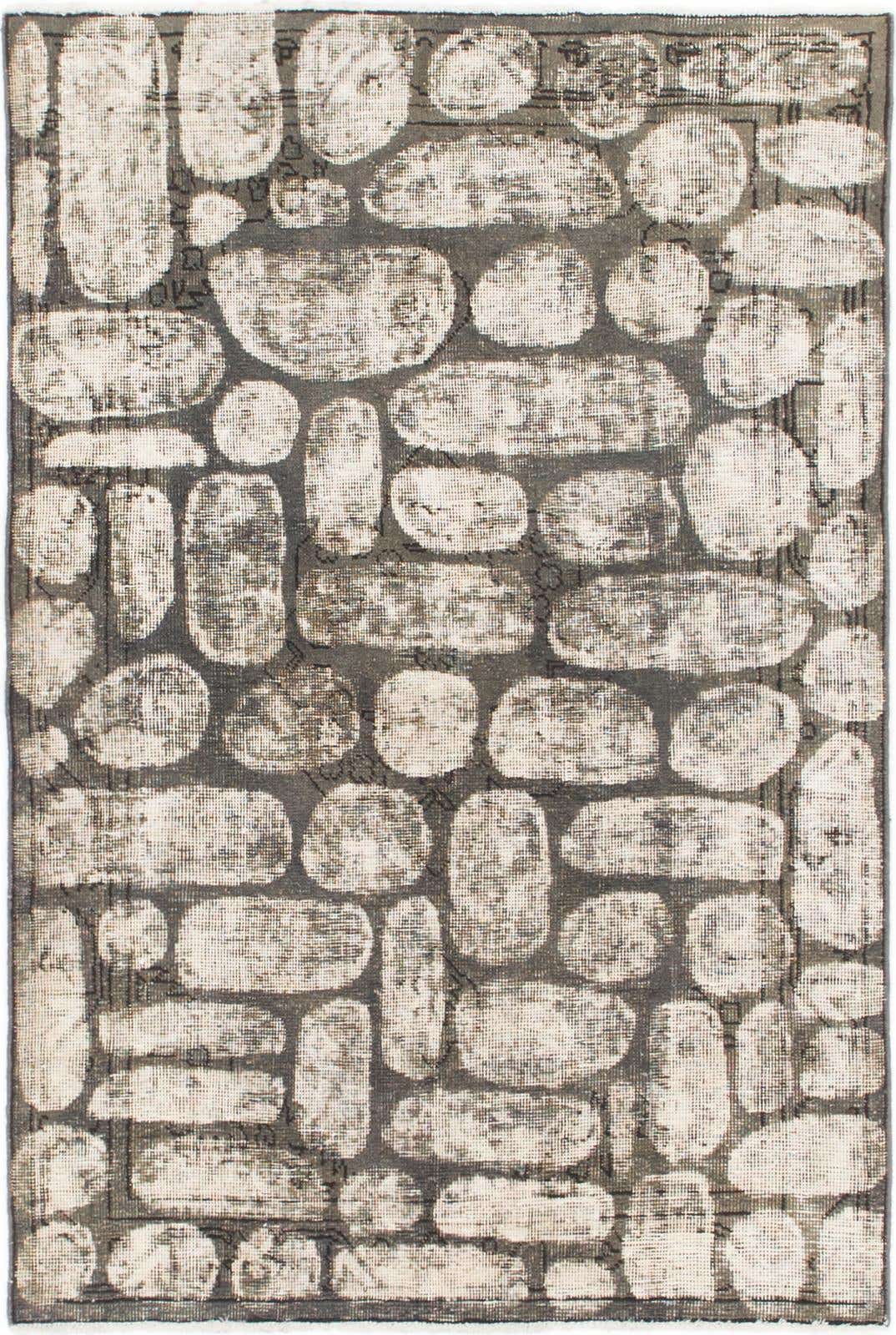 3' 2 x 4' 9 Hand Knotted Ultra Vintage Persian Wool Rug