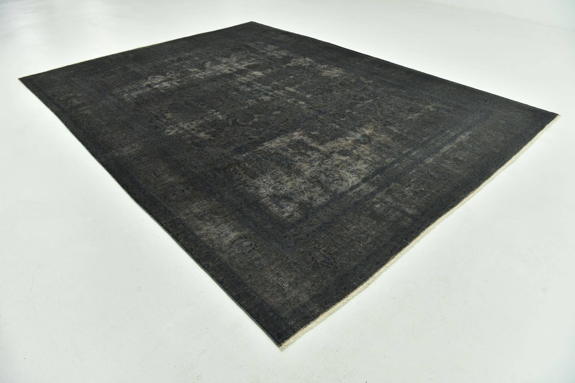9' x 12' Hand Knotted Ultra Vintage Persian Wool Rug
