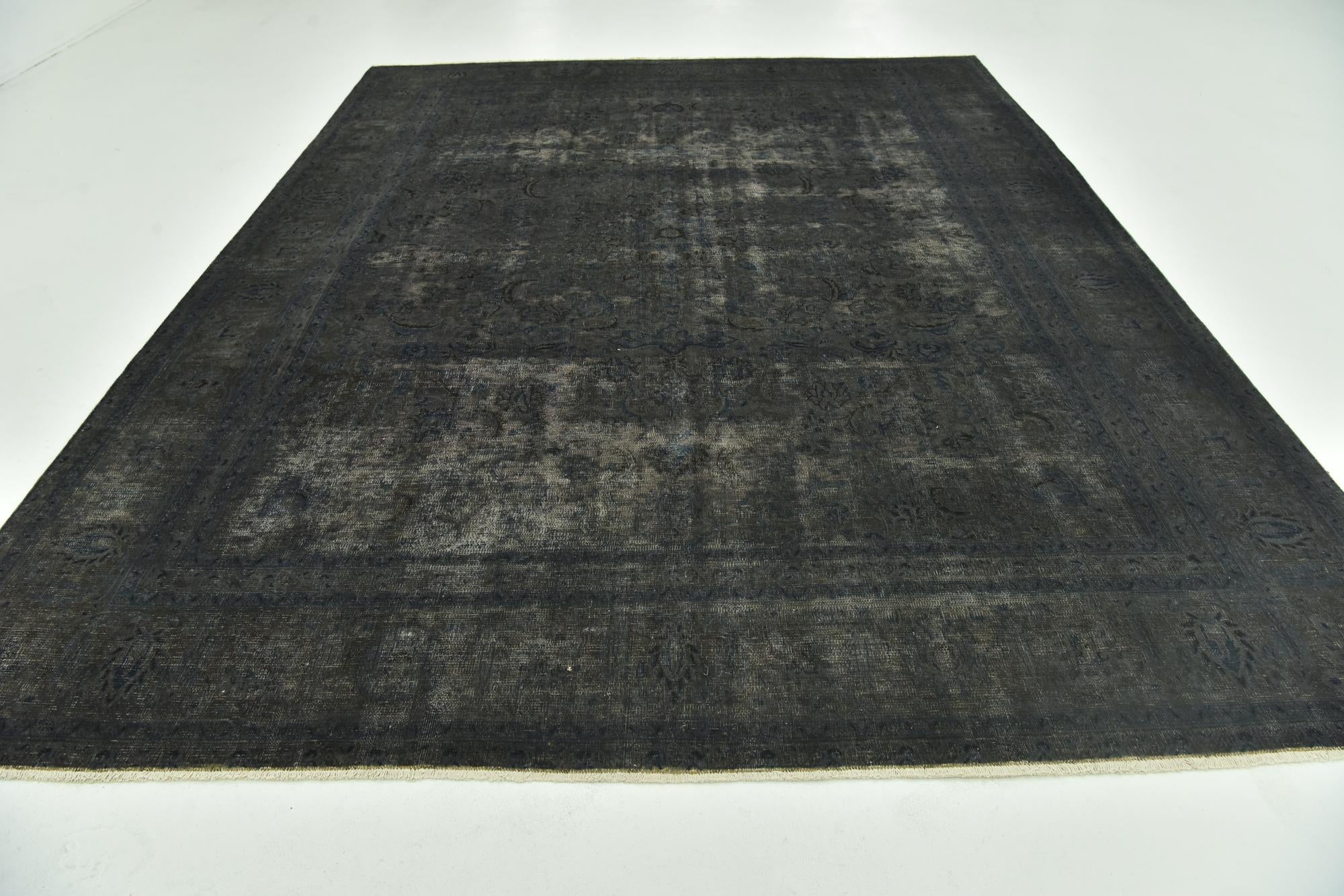 9' x 12' Hand Knotted Ultra Vintage Persian Wool Rug