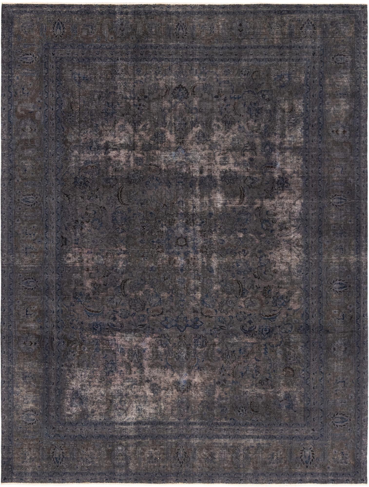 9' x 12' Hand Knotted Ultra Vintage Persian Wool Rug