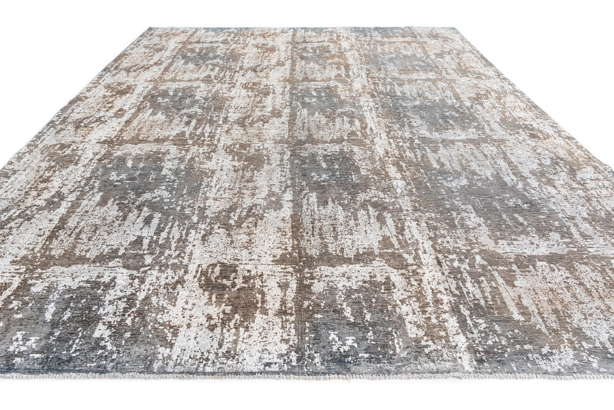 9' 2 x 12' 2 Hand Knotted Ultra Vintage Persian Wool Rug