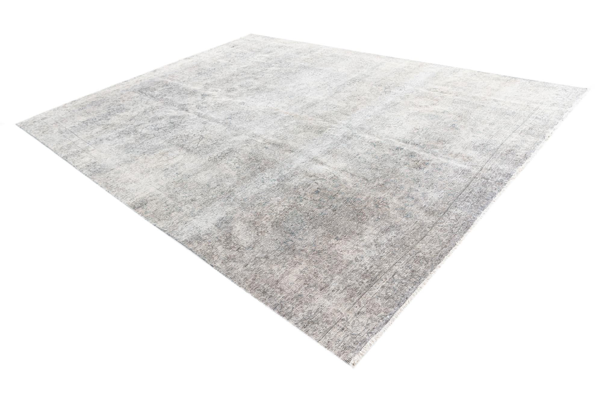 8' x 10' 7 Hand Knotted Ultra Vintage Persian Wool Rug