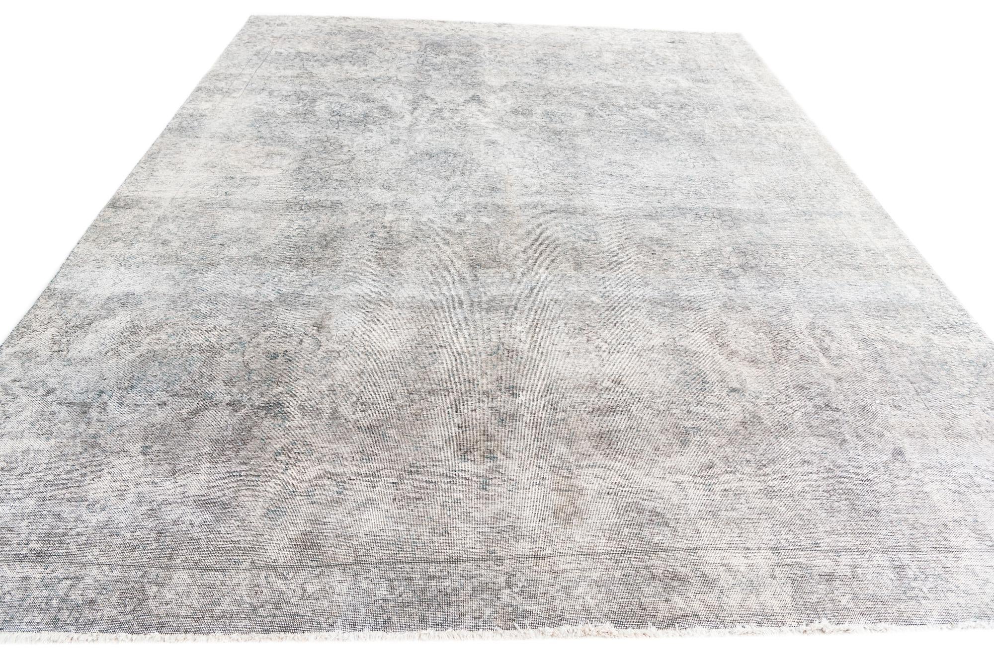 8' x 10' 7 Hand Knotted Ultra Vintage Persian Wool Rug