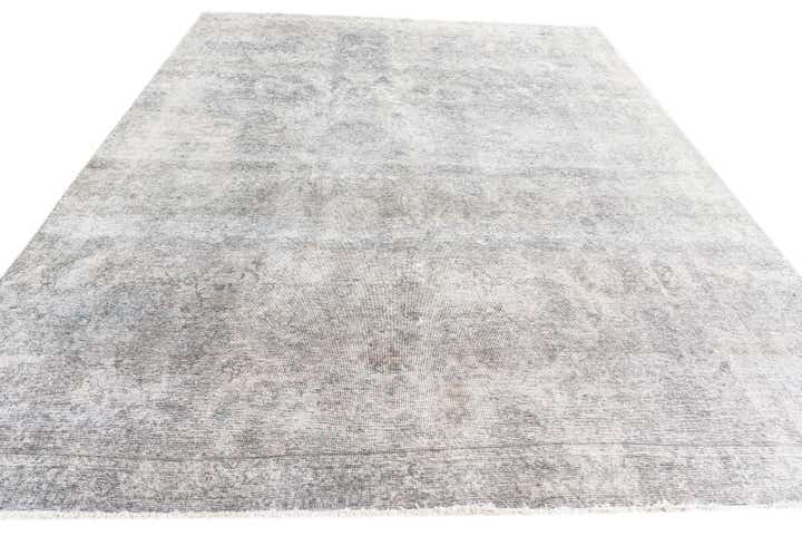 8' x 10' 7 Hand Knotted Ultra Vintage Persian Wool Rug