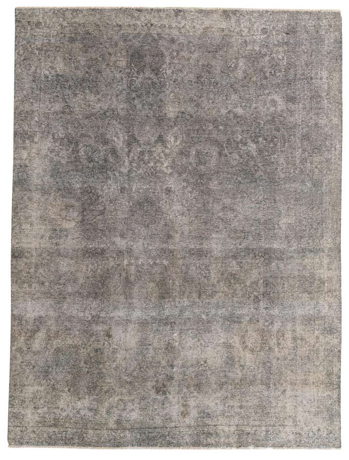 8' x 10' 7 Hand Knotted Ultra Vintage Persian Wool Rug