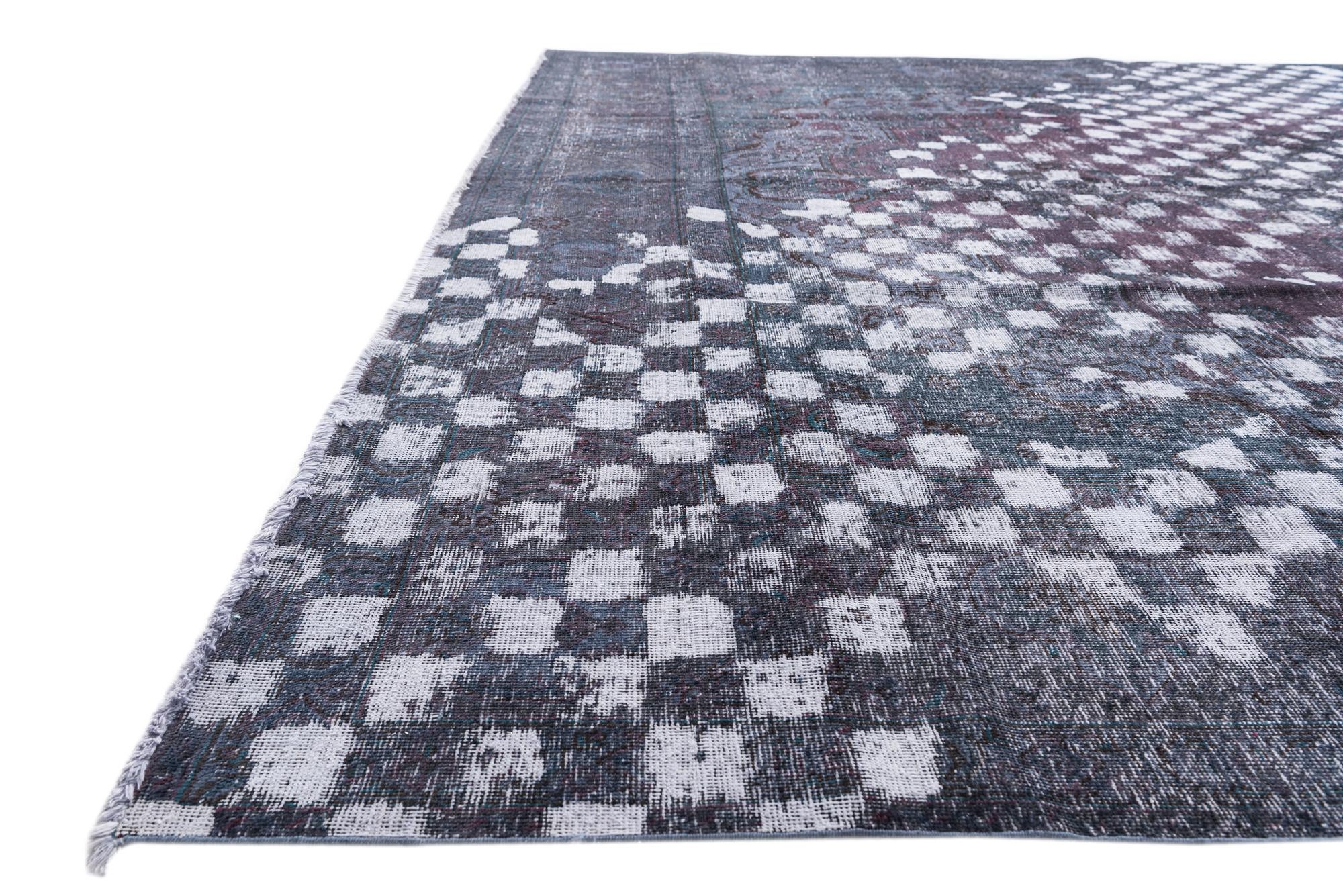 9' 9 x 13' 3 Hand Knotted Ultra Vintage Persian Wool Rug