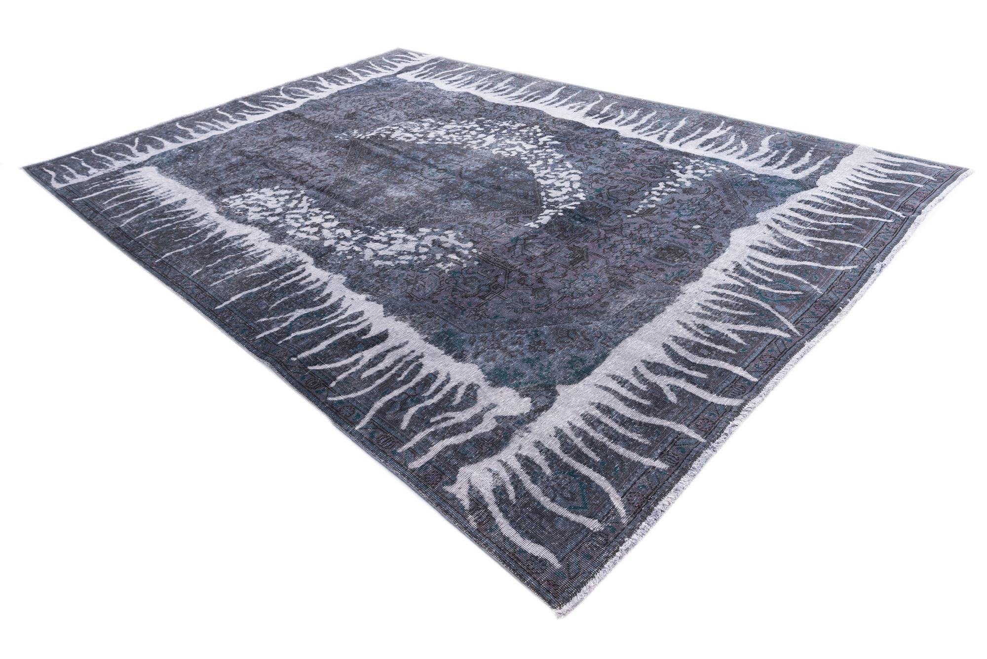 7' 10 x 11' 1 Hand Knotted Ultra Vintage Persian Wool Rug