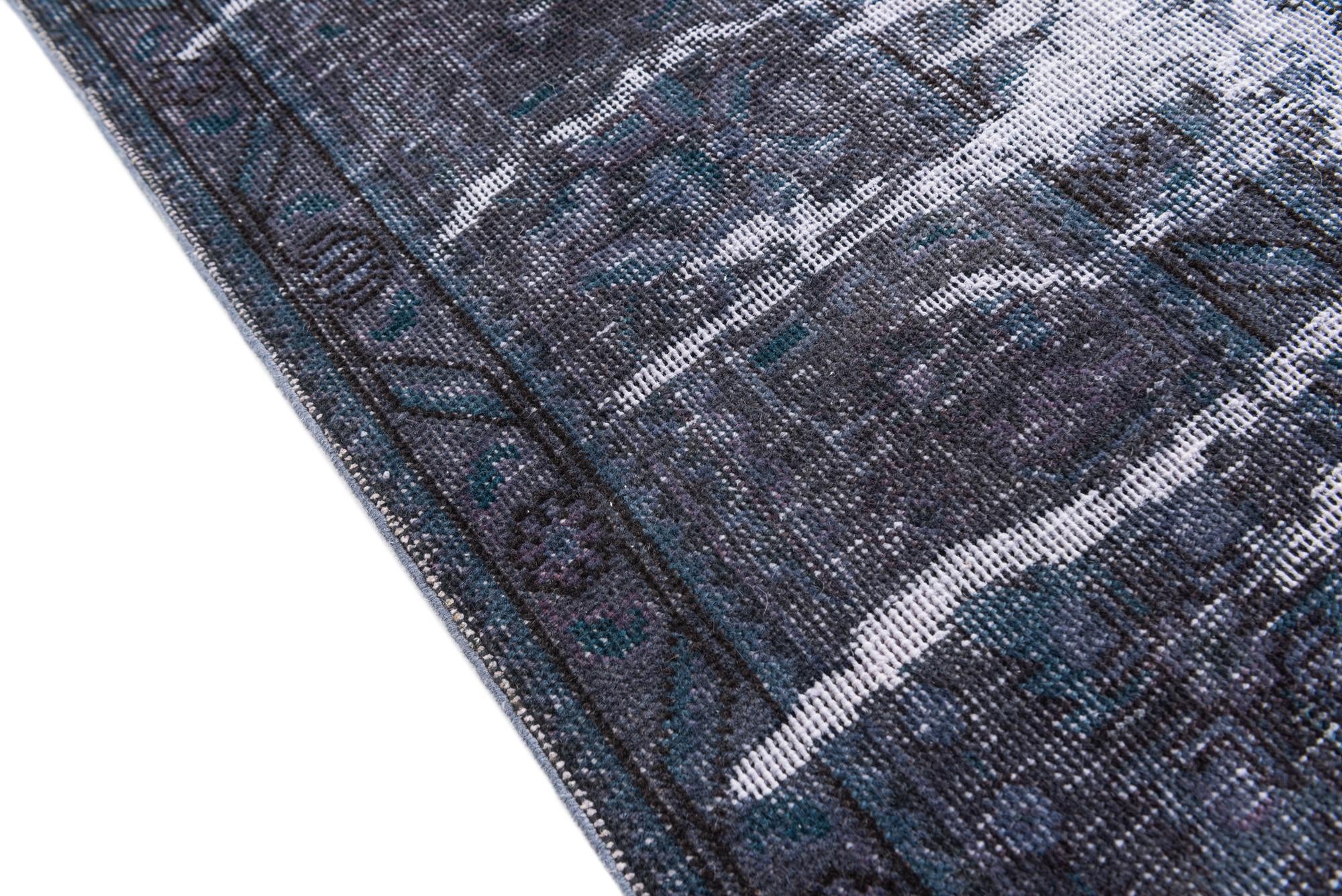 7' 10 x 11' 1 Hand Knotted Ultra Vintage Persian Wool Rug