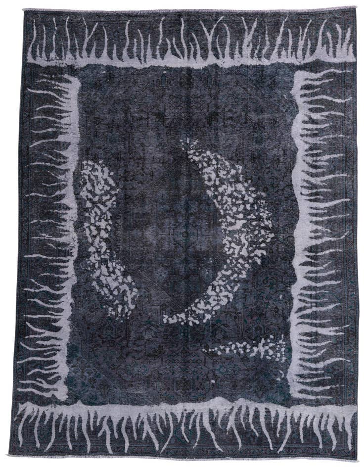 Detail image of 7' 10 x 11' 1 Hand Knotted Ultra Vintage Persian Wool Rug