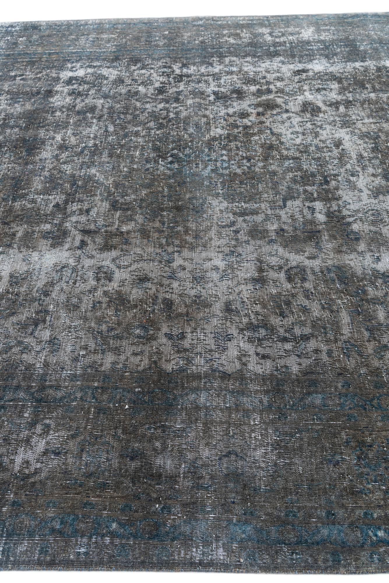 9' 3 x 12' 7 Hand Knotted Ultra Vintage Persian Wool Rug