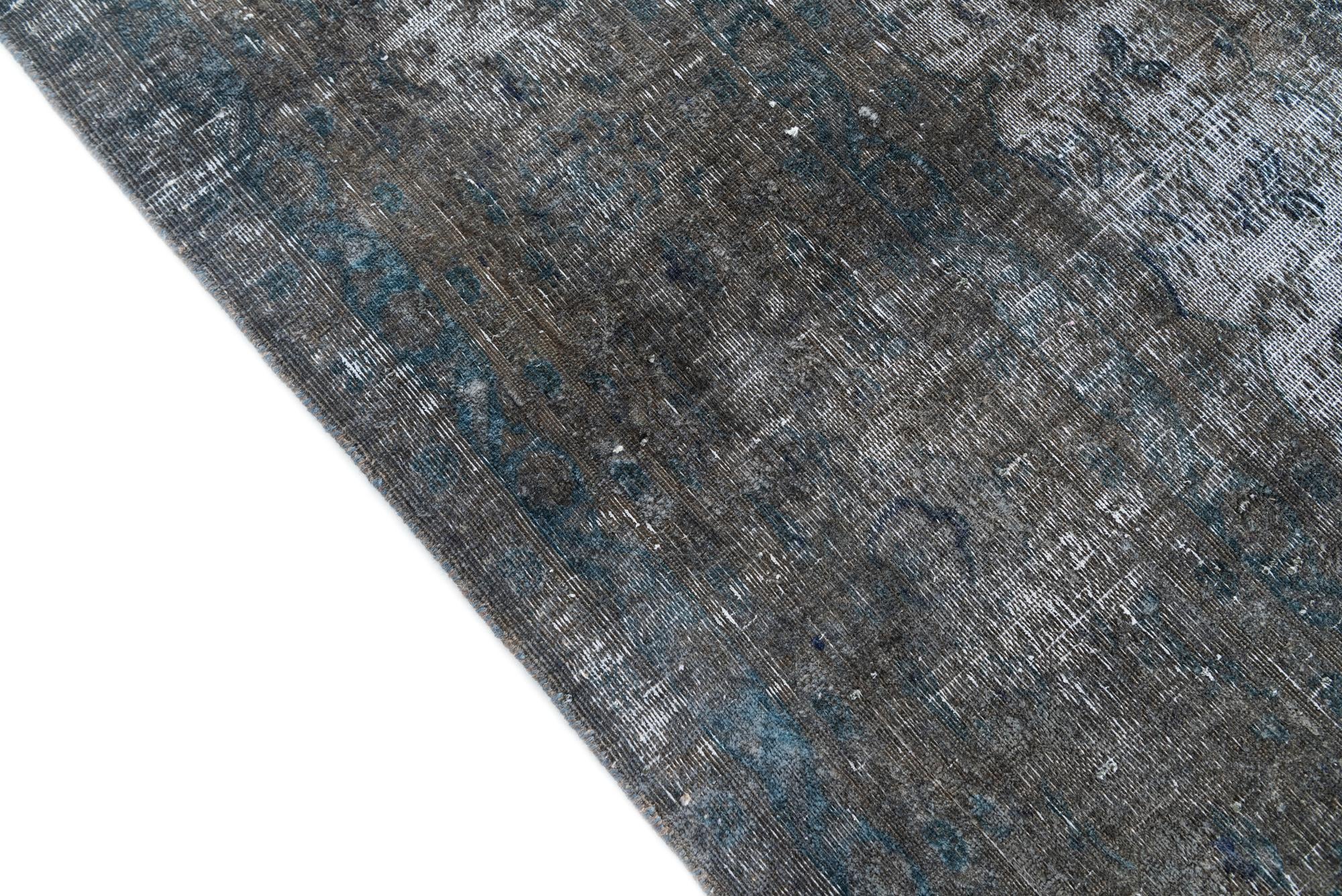 9' 3 x 12' 7 Hand Knotted Ultra Vintage Persian Wool Rug