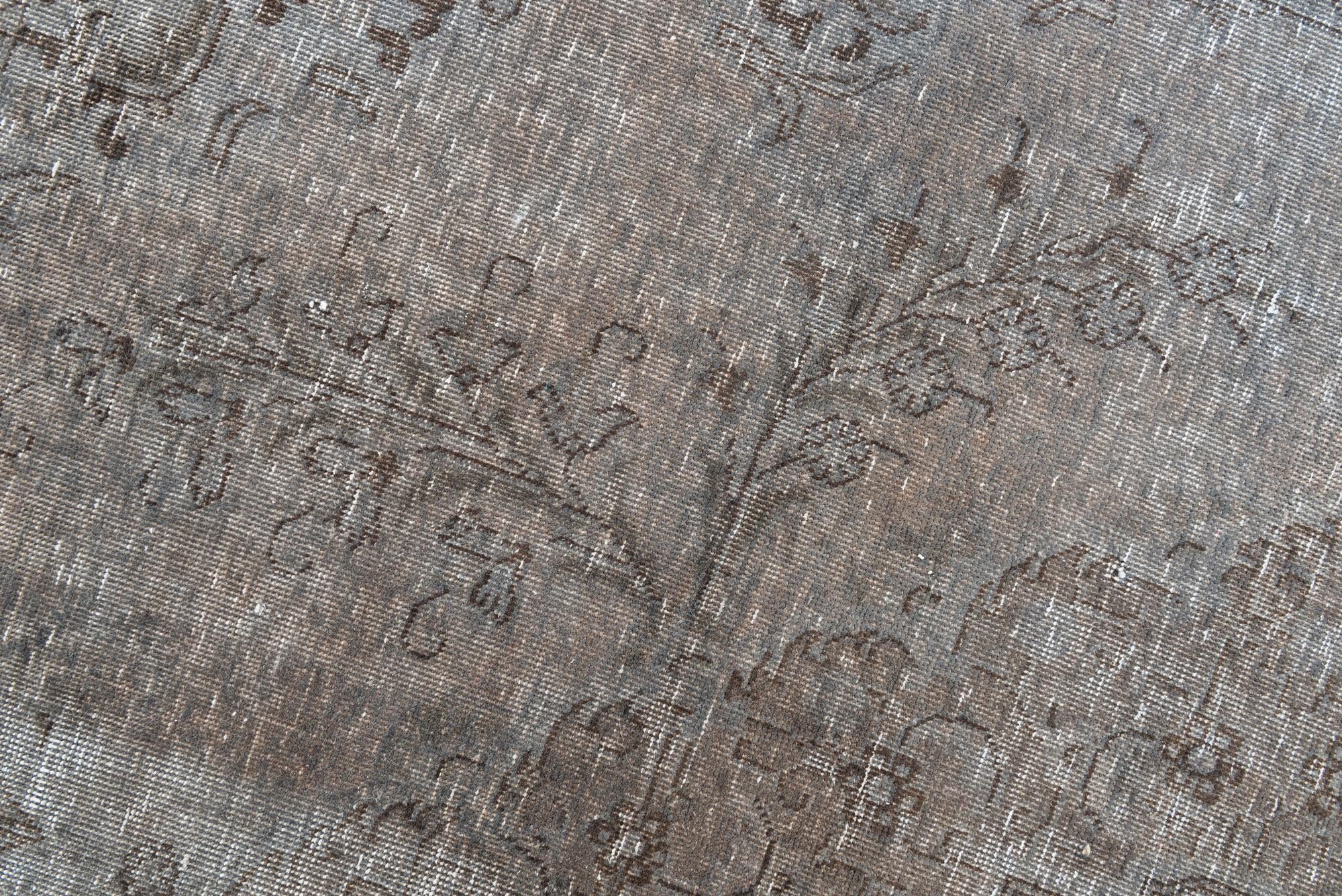 6' 9 x 8' 10 Hand Knotted Ultra Vintage Persian Wool Rug