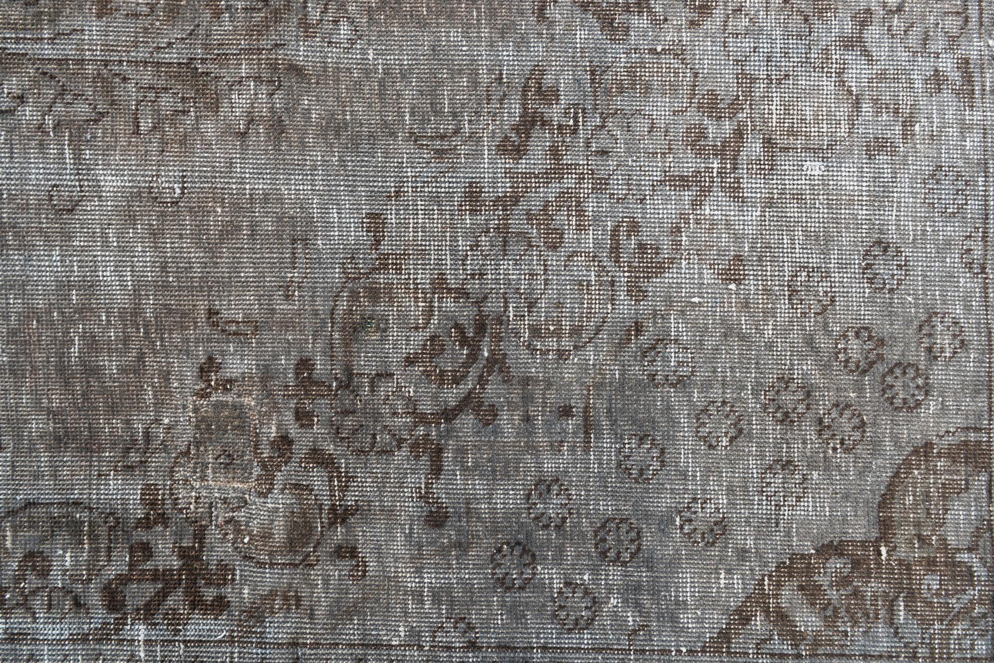 6' 9 x 8' 10 Hand Knotted Ultra Vintage Persian Wool Rug