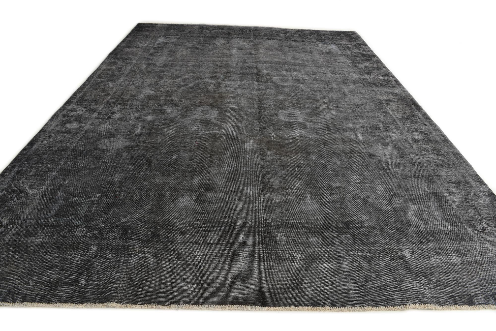9' 5 x 12' 8 Hand Knotted Ultra Vintage Persian Wool Rug