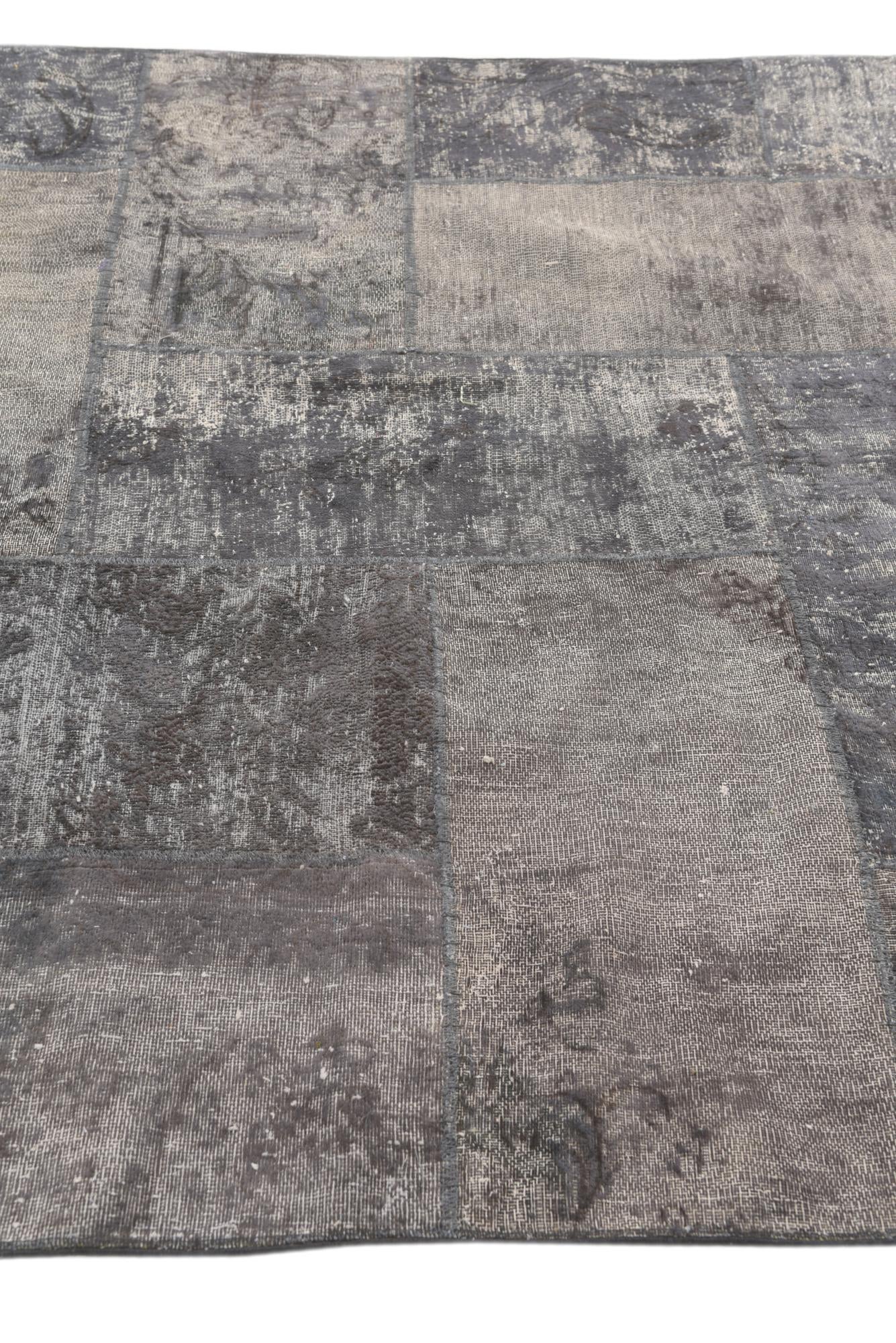 5' x 6' 8 Hand Knotted Ultra Vintage Persian Wool Rug