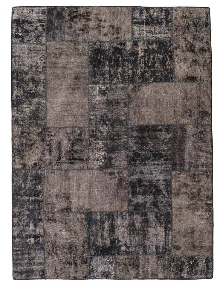 Detail image of 5' x 6' 8 Hand Knotted Ultra Vintage Persian Wool Rug