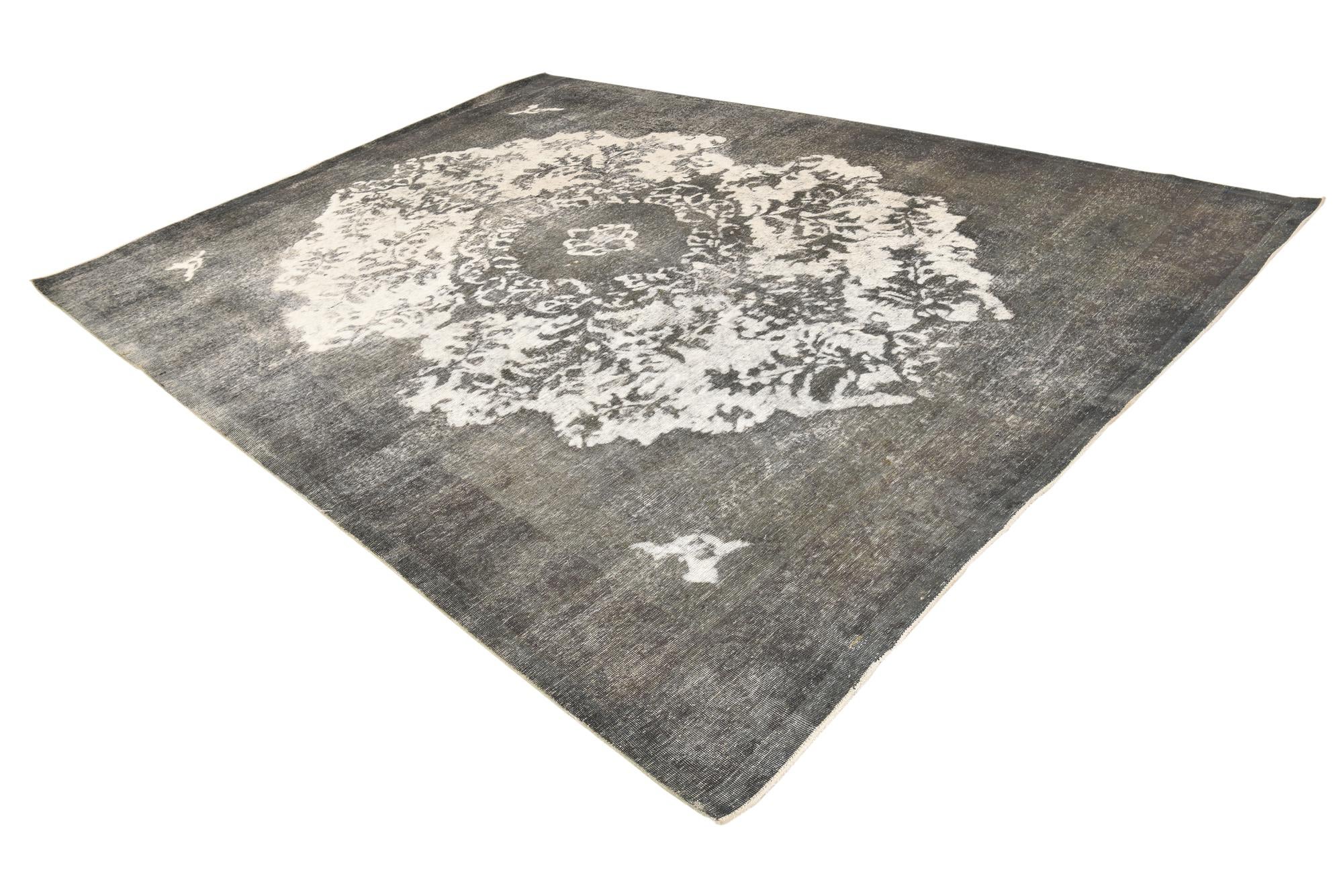 9' 4 x 12' 8 Hand Knotted Ultra Vintage Persian Wool Rug