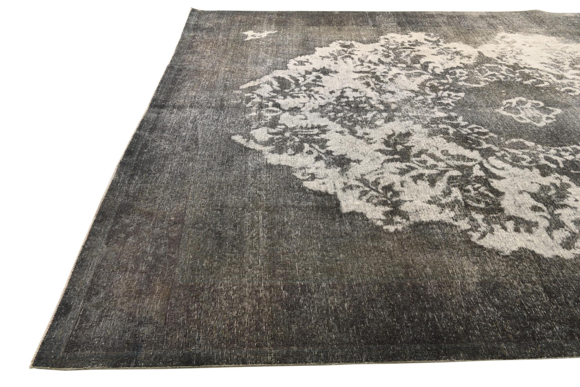 9' 4 x 12' 8 Hand Knotted Ultra Vintage Persian Wool Rug