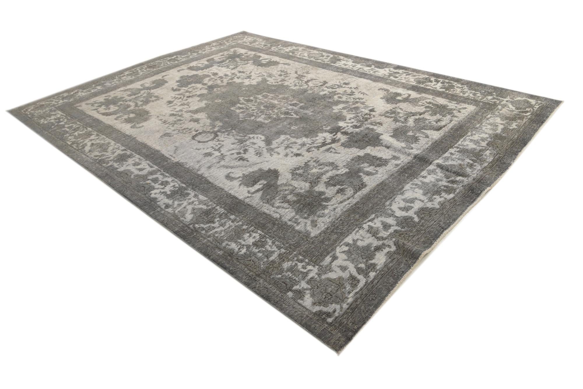 9' 7 x 13' Hand Knotted Ultra Vintage Persian Wool Rug