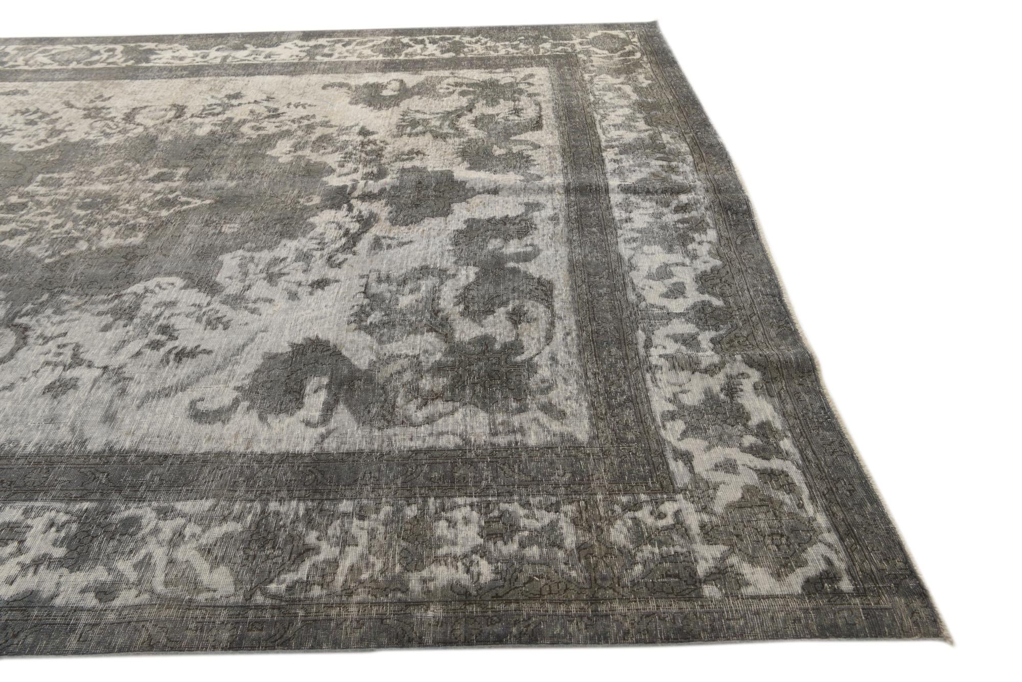 9' 7 x 13' Hand Knotted Ultra Vintage Persian Wool Rug