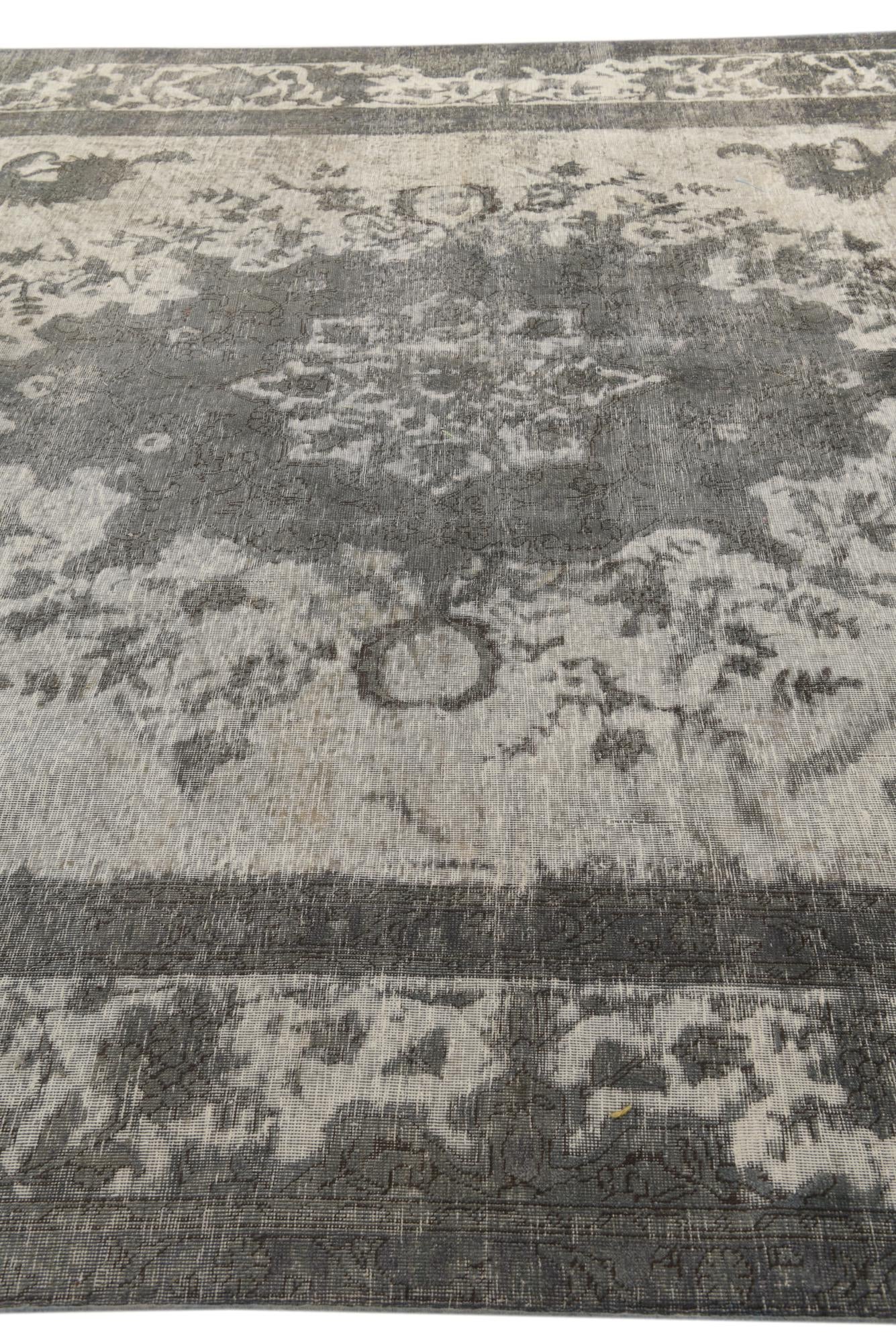 9' 7 x 13' Hand Knotted Ultra Vintage Persian Wool Rug