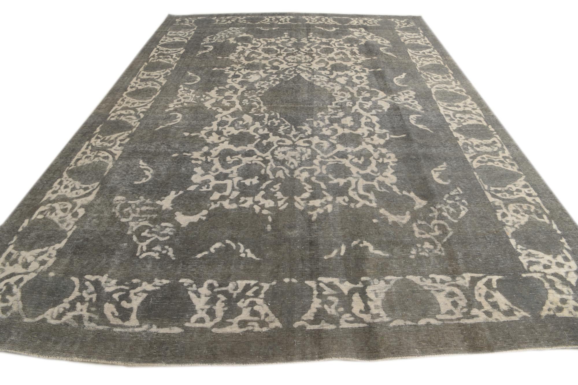9' 6 x 13' Hand Knotted Ultra Vintage Persian Wool Rug