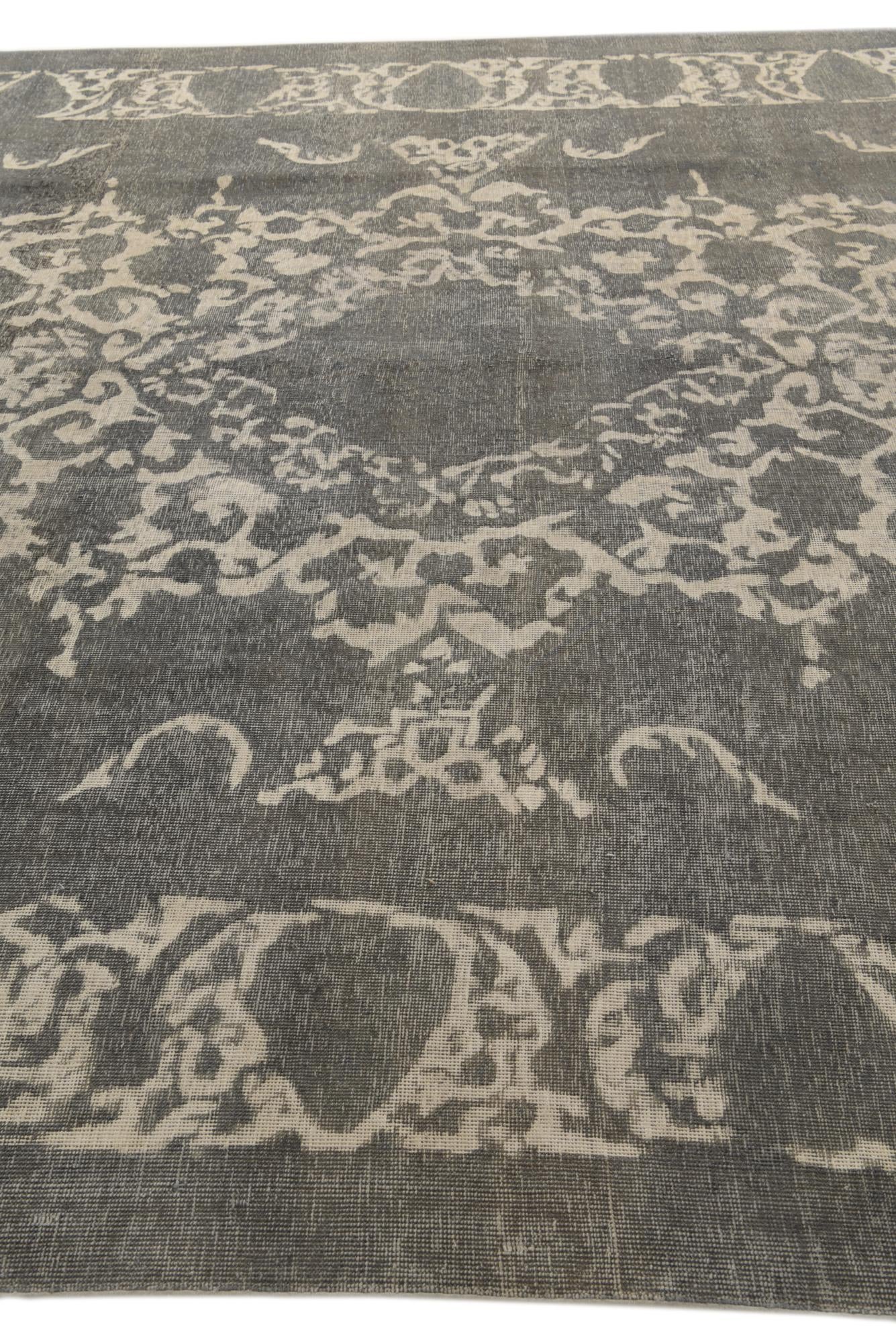 9' 6 x 13' Hand Knotted Ultra Vintage Persian Wool Rug