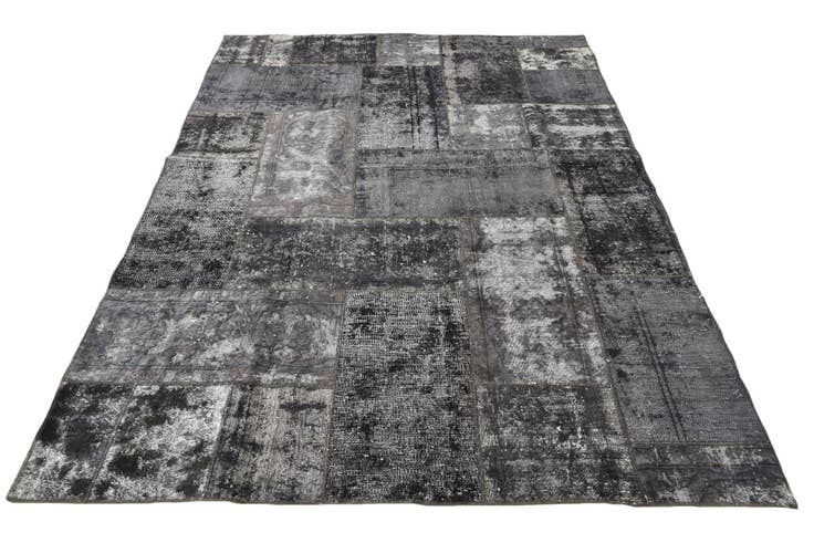 Detail image of 5' 8 x 8' 5 Hand Knotted Ultra Vintage Persian Wool Rug