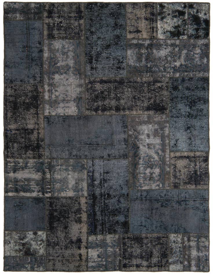 Detail image of 5' 8 x 8' 5 Hand Knotted Ultra Vintage Persian Wool Rug