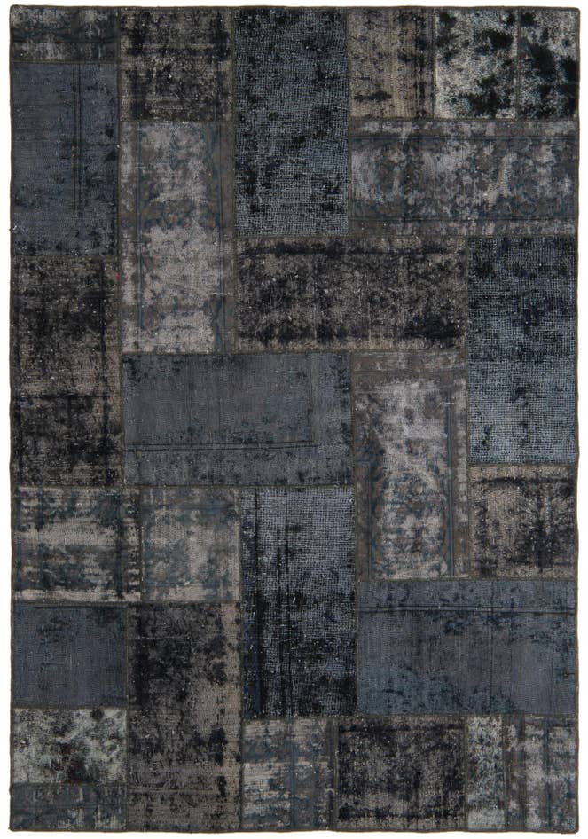 Detail image of 5' 8 x 8' 5 Hand Knotted Ultra Vintage Persian Wool Rug