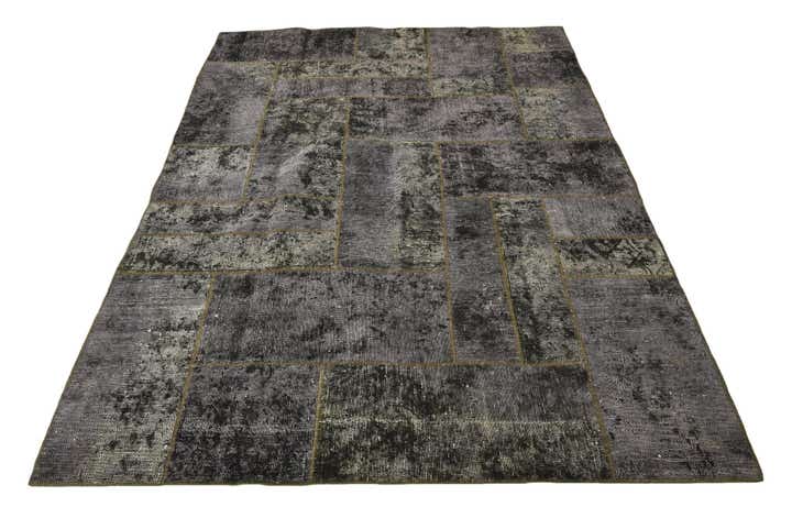 5' 8 x 8' 1 Hand Knotted Ultra Vintage Persian Wool Rug