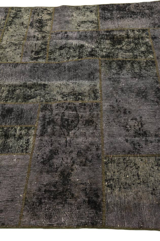 Detail image of 5' 8 x 8' 1 Hand Knotted Ultra Vintage Persian Wool Rug