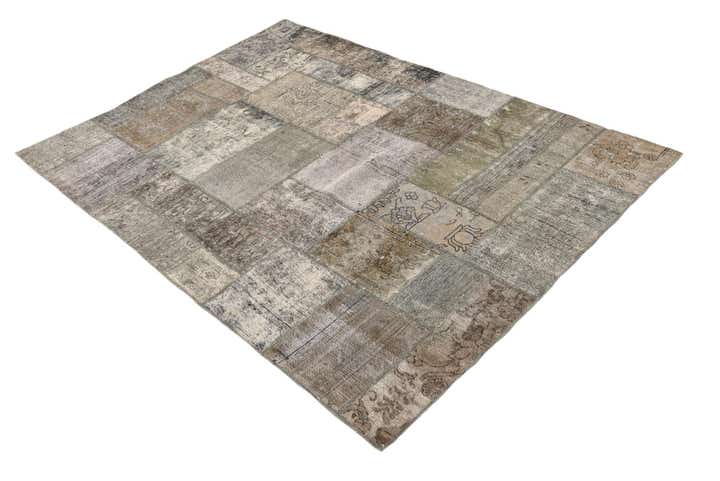 4' 10 x 6' 10 Hand Knotted Ultra Vintage Persian Wool Rug