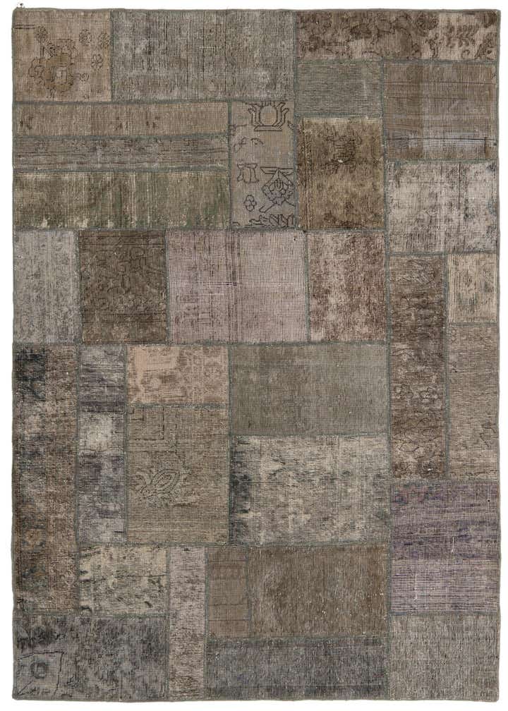 4' 10 x 6' 10 Hand Knotted Ultra Vintage Persian Wool Rug