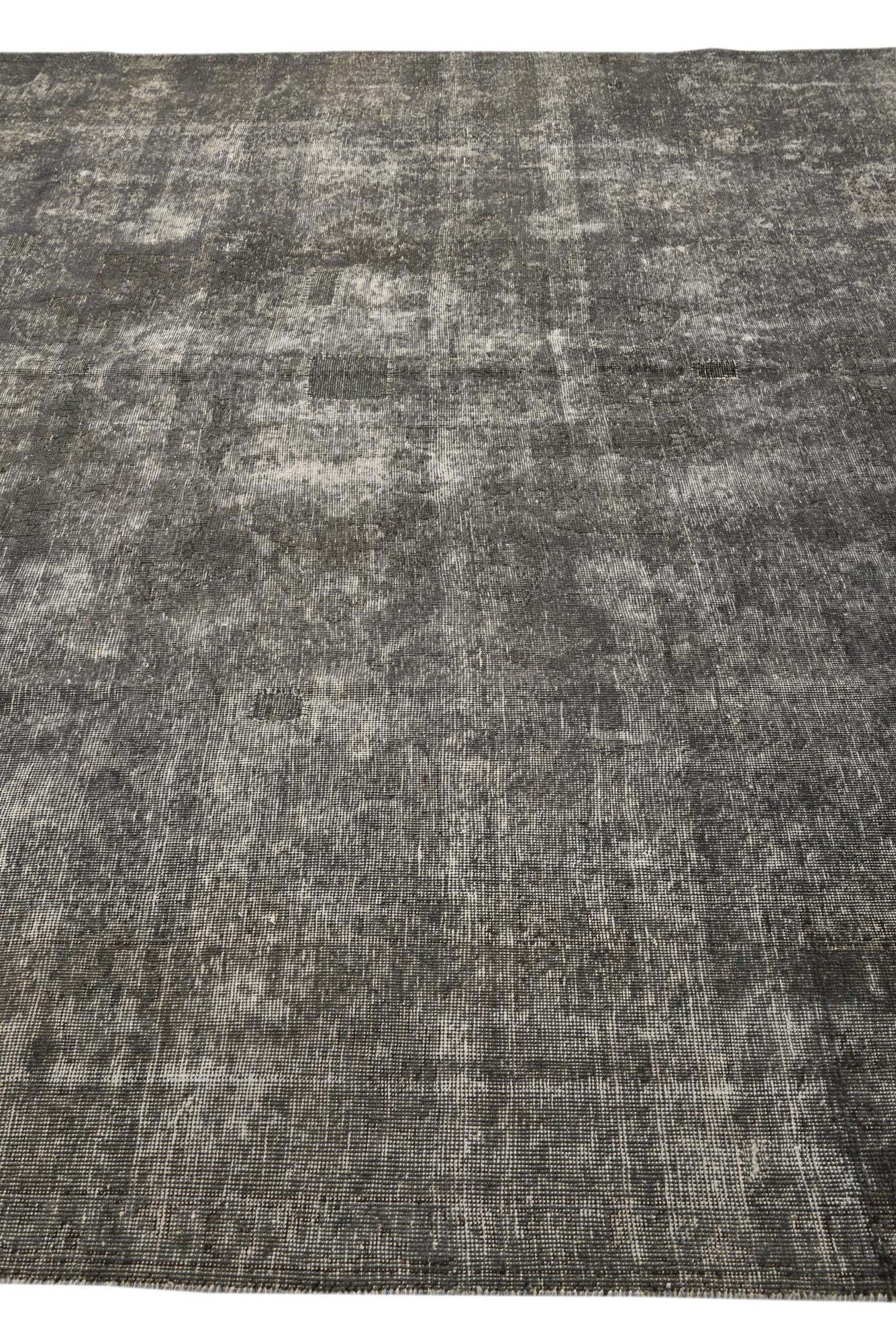 9' 7 x 12' 6 Hand Knotted Ultra Vintage Persian Wool Rug