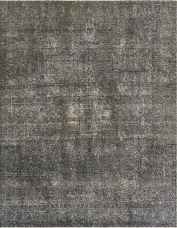 Detail image of 9' 7 x 12' 6 Hand Knotted Ultra Vintage Persian Wool Rug