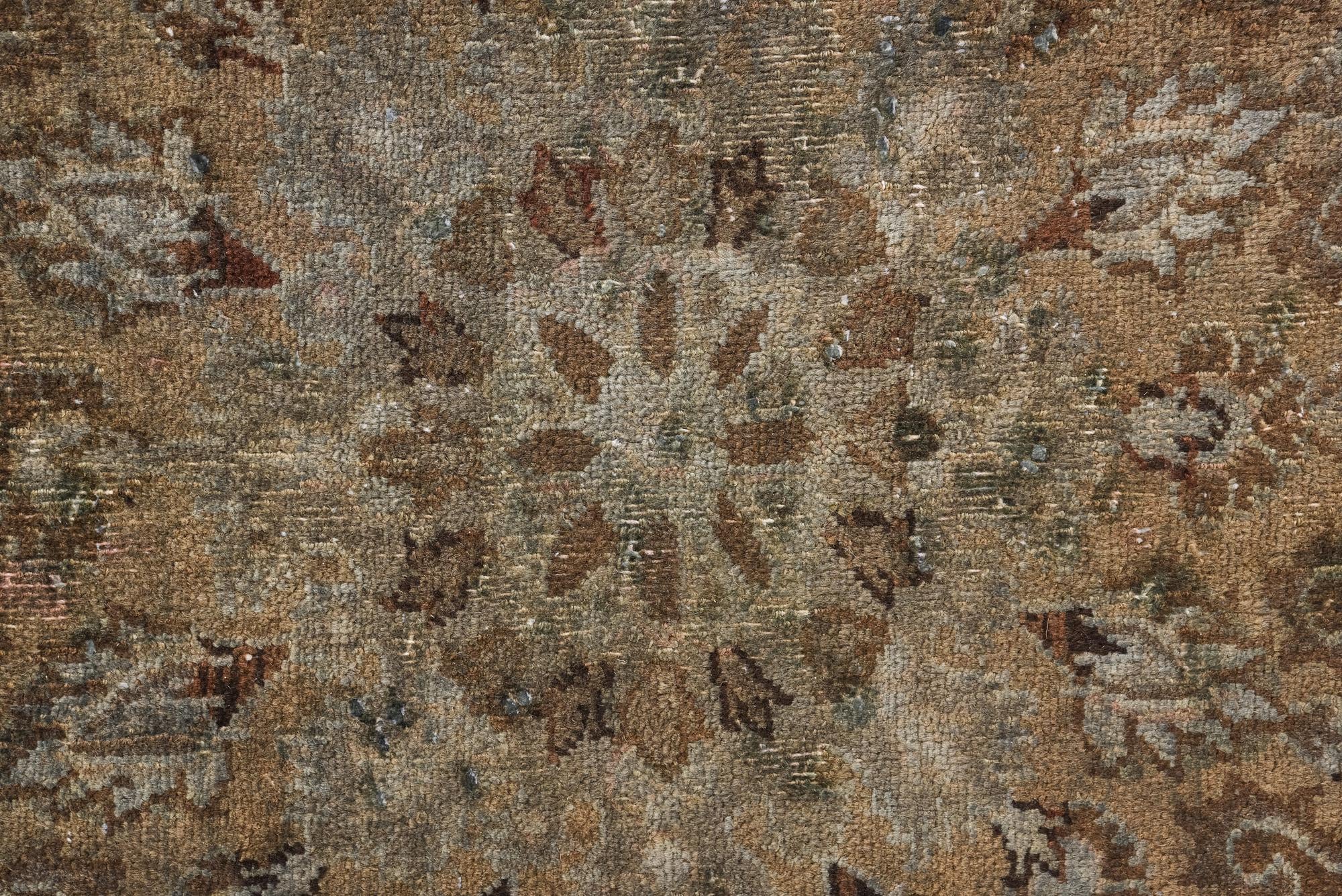 9' 5 x 12' 5 Hand Knotted Ultra Vintage Persian Wool Rug