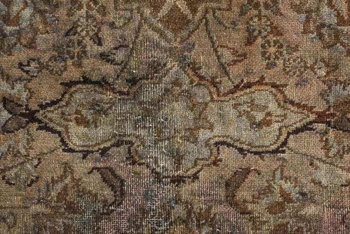9' 5 x 12' 5 Hand Knotted Ultra Vintage Persian Wool Rug