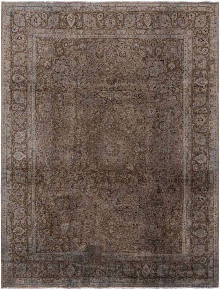 9' 5 x 12' 5 Hand Knotted Ultra Vintage Persian Wool Rug