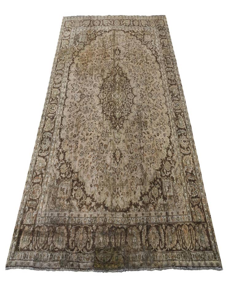 Detail image of 9' 9 x 12' 3  Hand Knotted Ultra Vintage Persian Wool Rug