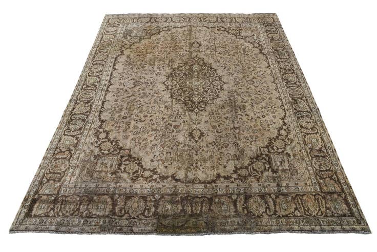 Detail image of 9' 9 x 12' 3 Hand Knotted Ultra Vintage Persian Wool Rug