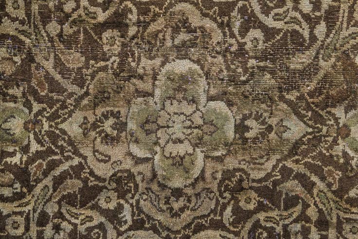 Detail image of 9' 9 x 12' 3 Hand Knotted Ultra Vintage Persian Wool Rug