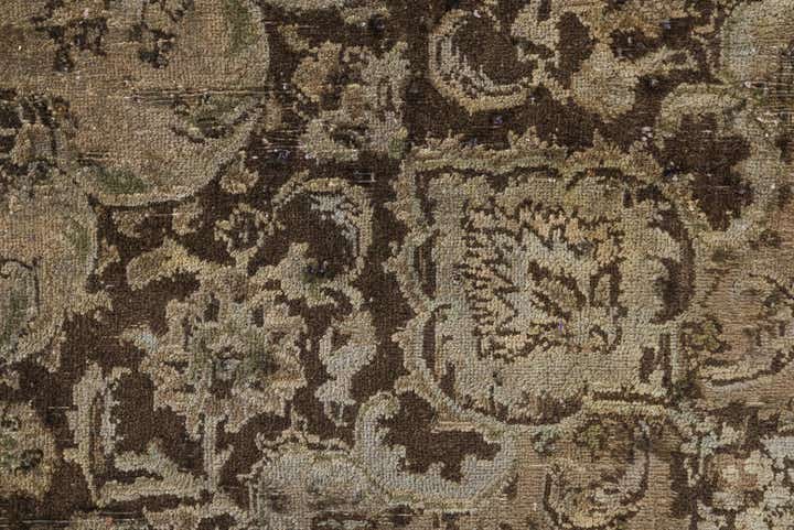 9' 9 x 12' 3 Hand Knotted Ultra Vintage Persian Wool Rug