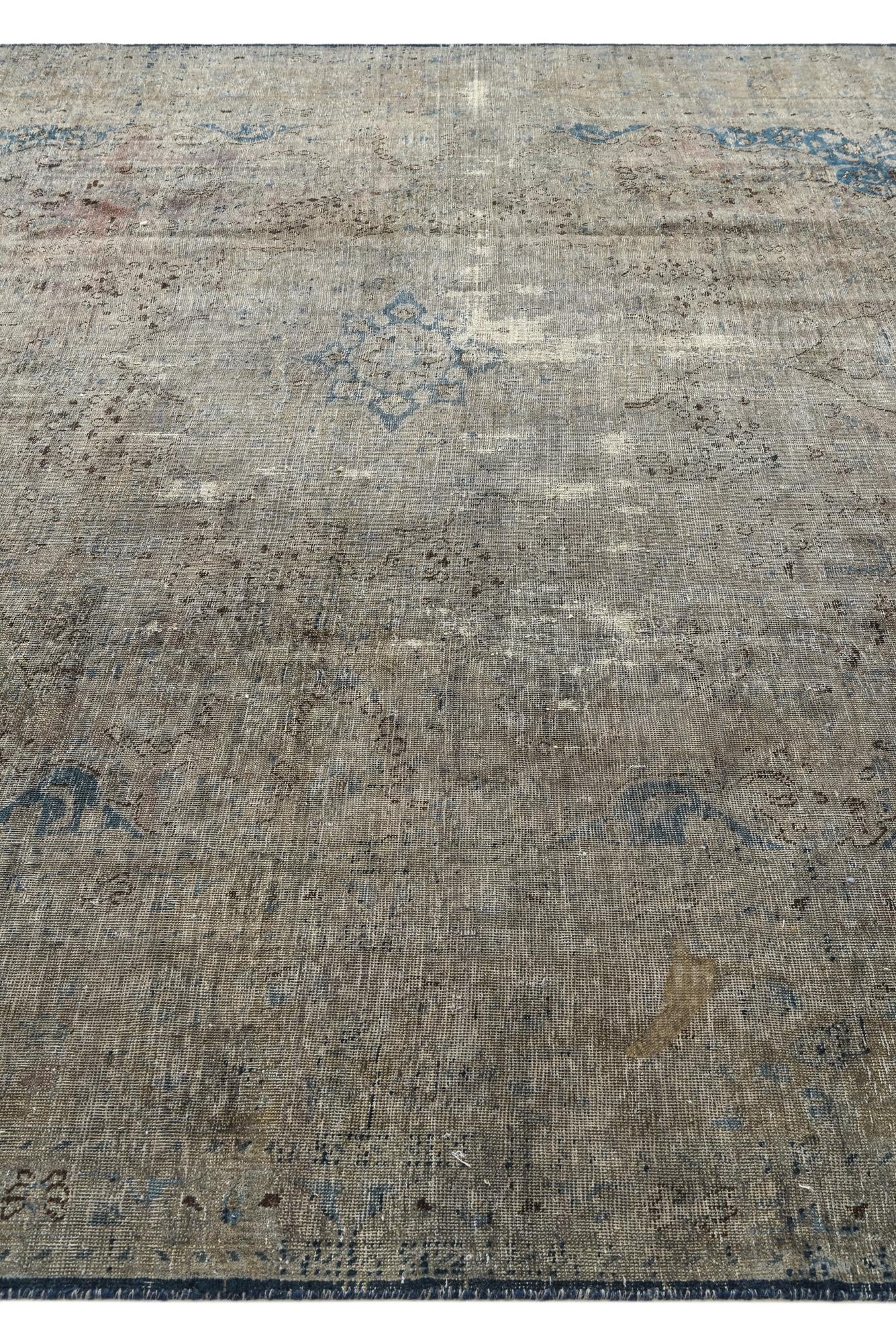 9' 8 x 12' 2 Hand Knotted Ultra Vintage Persian Wool Rug