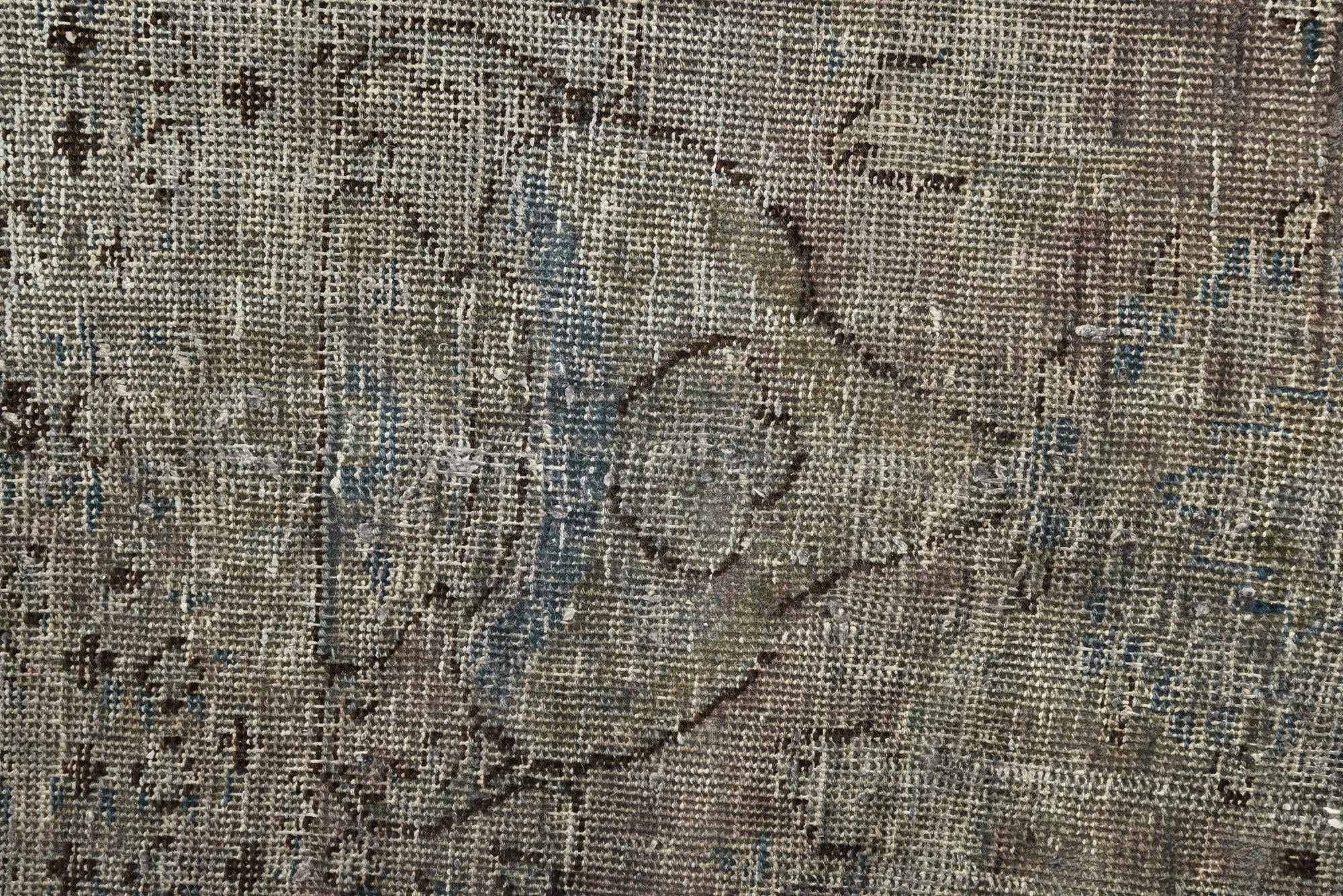 9' 8 x 12' 2 Hand Knotted Ultra Vintage Persian Wool Rug