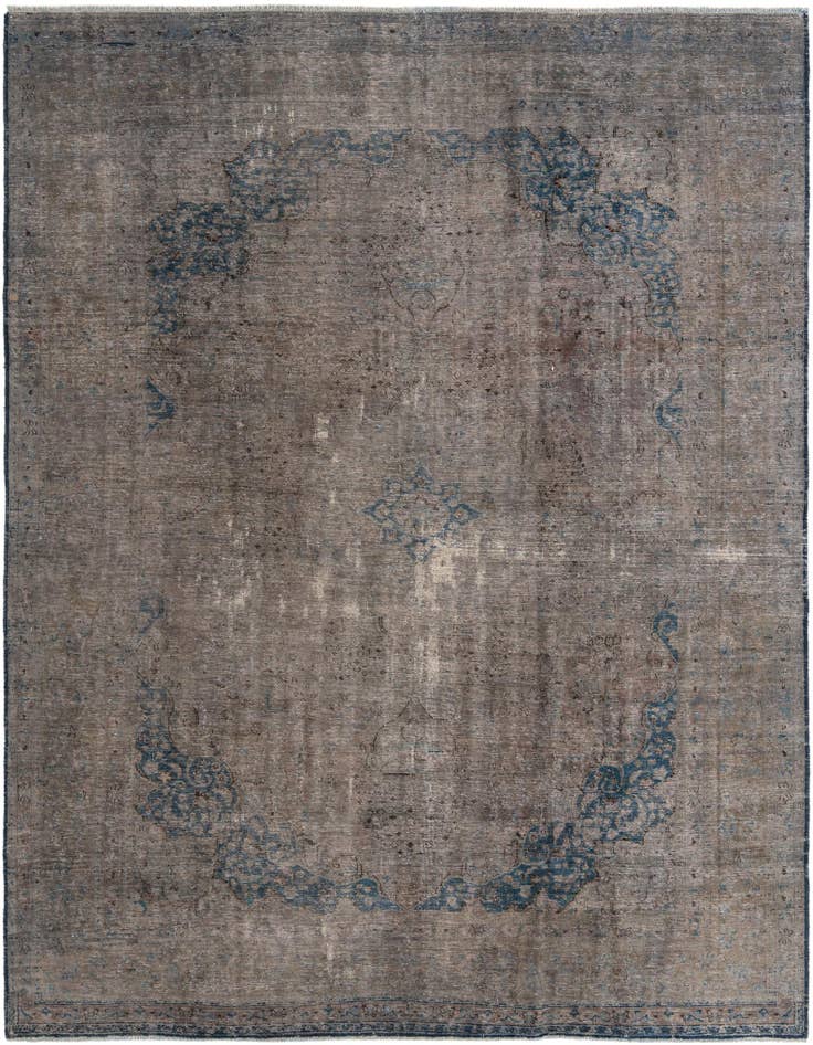Detail image of 9' 8 x 12' 2 Hand Knotted Ultra Vintage Persian Wool Rug