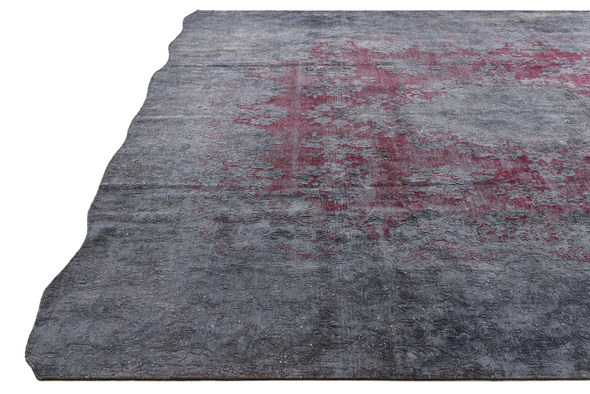 9' 6 x 12' 2 Hand Knotted Ultra Vintage Persian Wool Rug